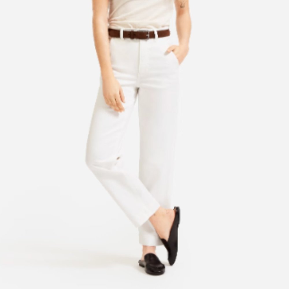 Everlane Women's White Ankle Jeans